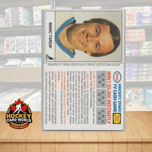 1983-84 Esso Hockey Stars TV Cash Game Unscratched Marc Tardif Image 1