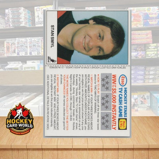 1983-84 Esso Hockey Stars TV Cash Game Unscratched Stan Smyl Image 1