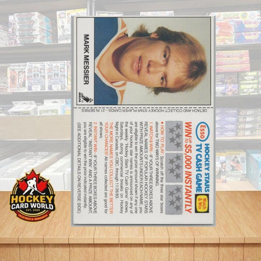 1983-84 Esso Hockey Stars TV Cash Game Unscratched Mark Messier Image 1