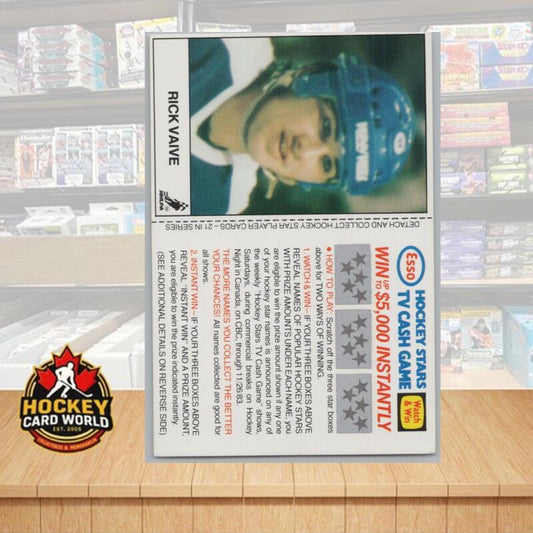 1983-84 Esso Hockey Stars TV Cash Game Unscratched Rick Vaive Image 1