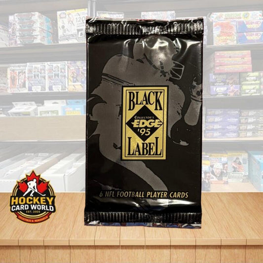 1995 Collector's Edge Black Label Football Sealed Pack - 6 Cards Per Pack Image 1