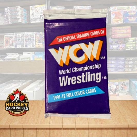 1991 WCW Full Color Wrestling Sealed Pack - 12 Cards Per Pack Image 1