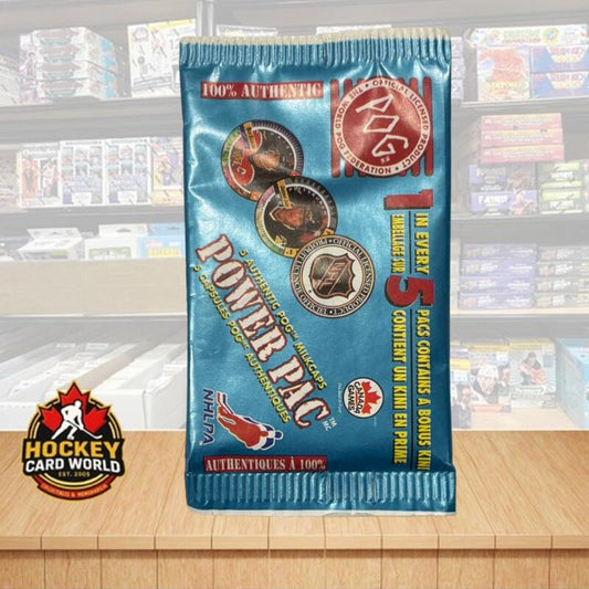 1994 Pog Power Pac WPF Pogs Hockey Sealed Pack - 5 Pacs Per Pack Image 1