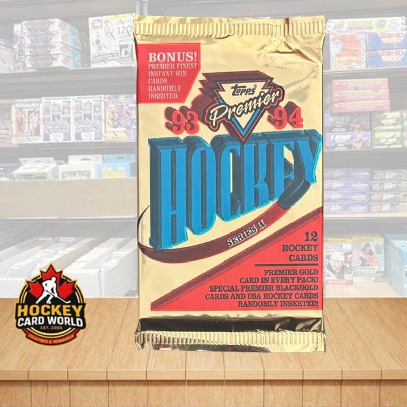 1993-94 Topps Premier Series 2 Hockey Sealed Pack - 12 Cards Per Pack Image 1