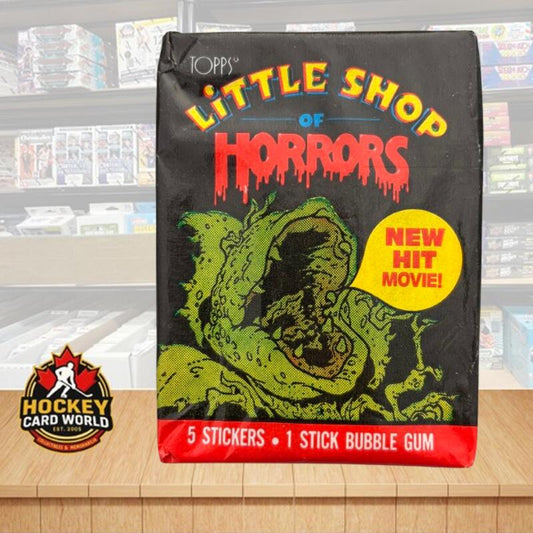 1986 Topps Little Shop of Horrors Hobby Sealed Wax Pack - 5 Stickers Per Pack Image 1