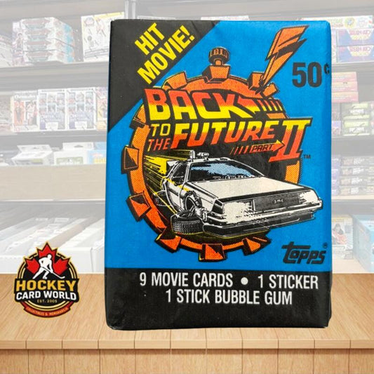 1989 Topps Back to the Future Part 2 Hobby Sealed Wax Pack - 9 Cards Per Pack Image 1