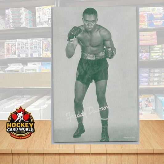 1948-52 Exhibit Boxing Freddy Dawson Large Photo 3.5x5.5 Card Vintage Image 1