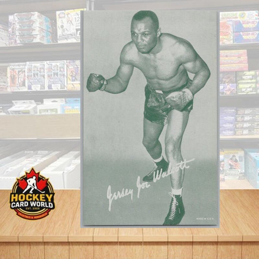 1948-52 Exhibit Boxing Jersey Joe Walcott Large Photo 3.5x5.5 Card Vintage Image 1