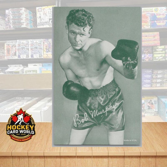 1948-52 Exhibit Boxing Bob Murphy Large Photo 3.5x5.5 Card Vintage Image 1