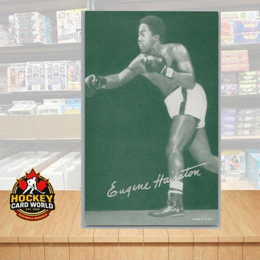 1948-52 Exhibit Boxing Eugene Hairston Large Photo 3.5x5.5 Card Vintage Image 1