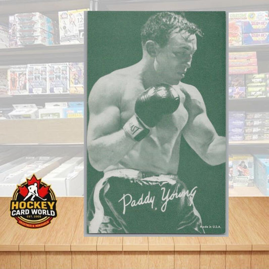 1948-52 Exhibit Boxing Paddy Young Large Photo 3.5x5.5 Card Vintage Image 1
