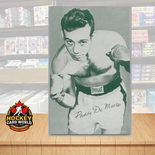 1948-52 Exhibit Boxing Paddy De Marco Large Photo 3.5x5.5 Card Vintage Image 1