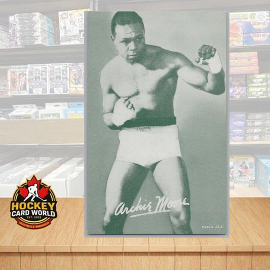 1948-52 Exhibit Boxing Archie Moore Large Photo 3.5x5.5 Card Vintage Image 1