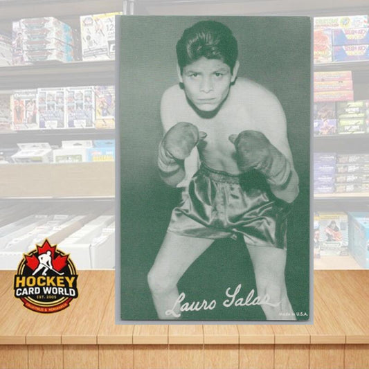 1948-52 Exhibit Boxing Lauro Lalas Large Photo 3.5x5.5 Card Vintage Image 1