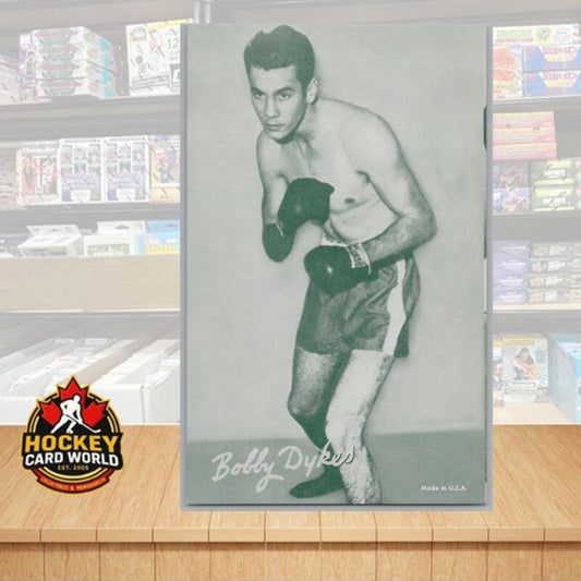 1948-52 Exhibit Boxing Bobby Dykes Large Photo 3.5x5.5 Card Vintage Image 1
