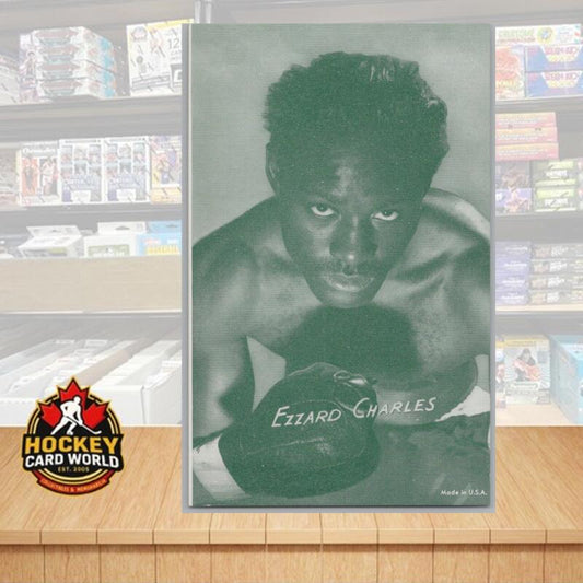 1948-52 Exhibit Boxing Ezzard Charles Large Photo 3.5x5.5 Card Vintage Image 1