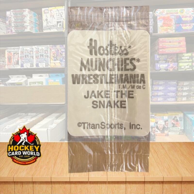 1987 Hostess Munchies WWF Stickers Wrestling Sealed Jake The Snake  Image 2