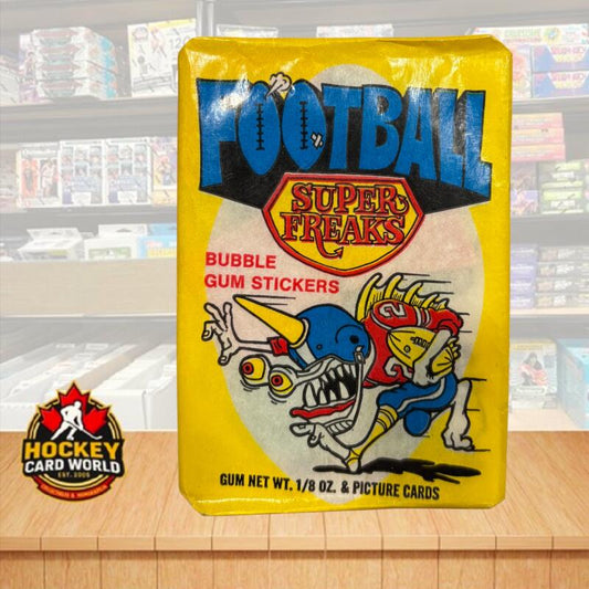 1974 Donruss Super Freaks Football Sealed Unopened Wax Pack with Gum Image 1
