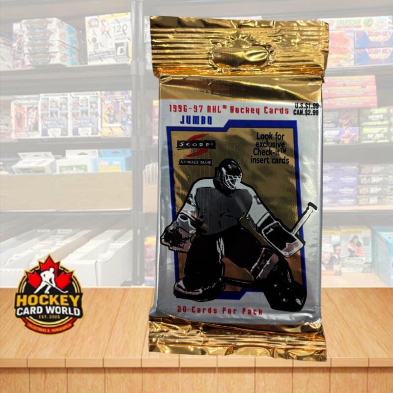 1996 Pinnacle Score Jumbo Hockey Sealed Pack - 20 Cards Per Pack Image 1