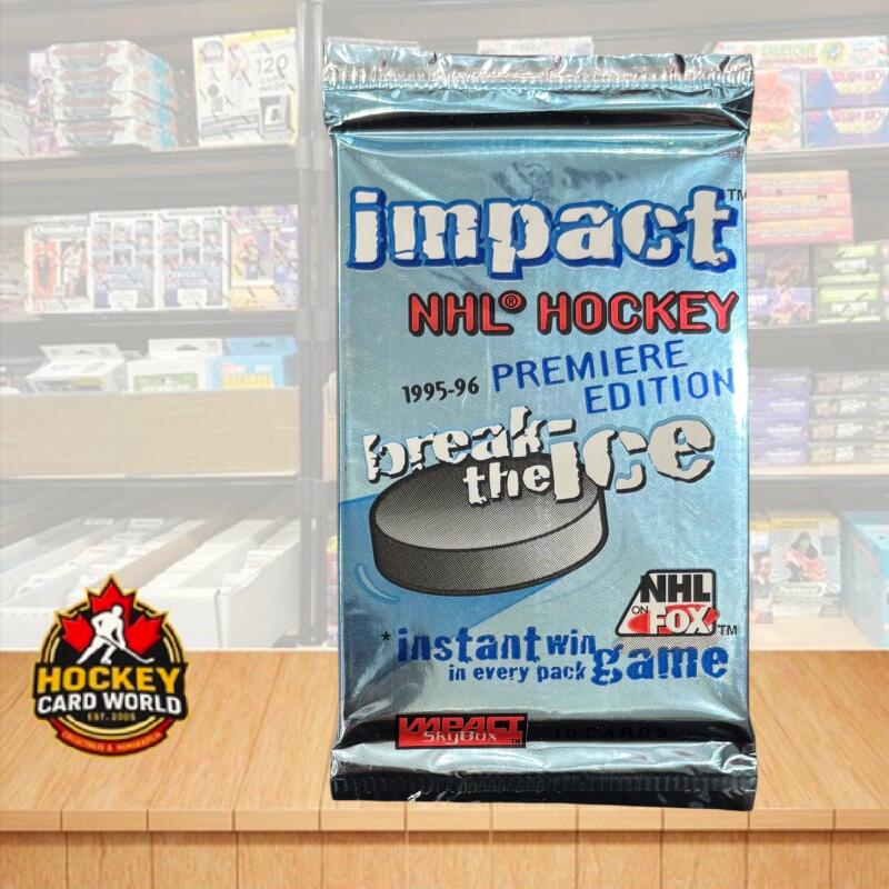 1995-96 Skybox Impact Premier Edition Hockey Sealed Pack - 10 Cards Per Pack Image 1
