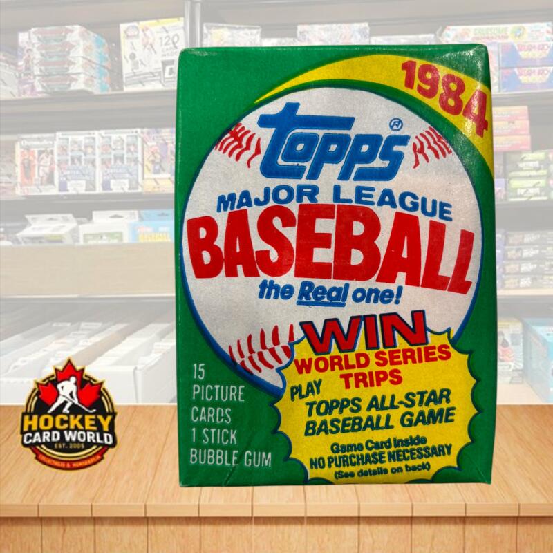 1984 Topps Baseball Factory Sealed Hobby Wax Pack with Gum Image 1