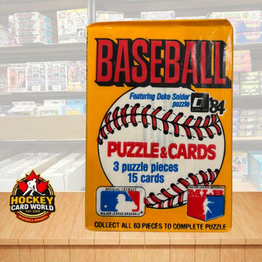 1984 Donruss Baseball Factory Sealed Unopened Hobby Wax Pack Image 1