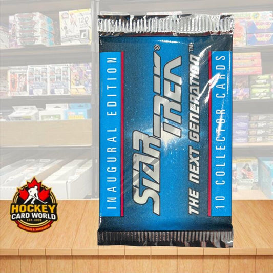 1992 Star Trek The Next Generation Inaugural Edition Factory Sealed Hobby Pack Image 1