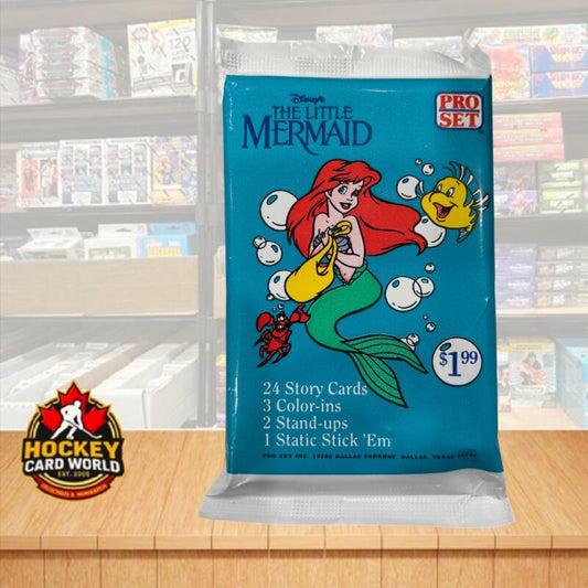 1991 Disney The Little Mermaid Jumbo Factory Sealed Hobby Pack - 30 Card Pack Image 1