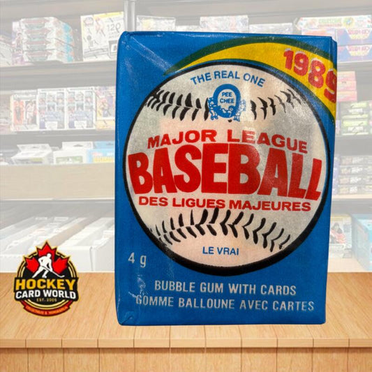 1989 O-Pee-Chee OPC Baseball Factory Sealed Hobby Wax Pack with Gum  Image 1