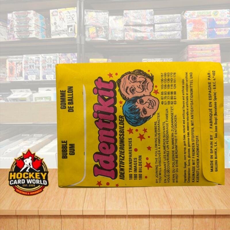 1970s Identikit Bubble Gum Vintaged Sealed Pack - Faces and Gum - Made in Spain Image 2