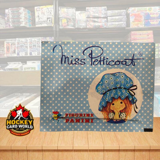 1981 Panini Miss Petticoat Vintage Sticker Wax Pack - Printed in Italy Image 1