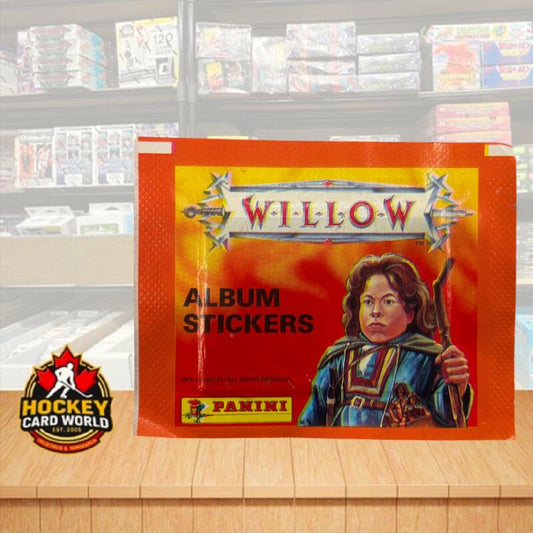 1988 Panini Willow Vintage Album Sticker Wax Pack - Printed in Italy Image 1