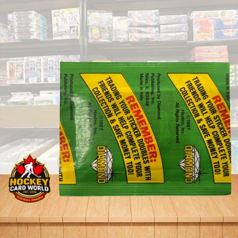 1987 Hasbro G.I.Joe Vintage Album Sticker Wax Pack - Printed in Italy Image 2