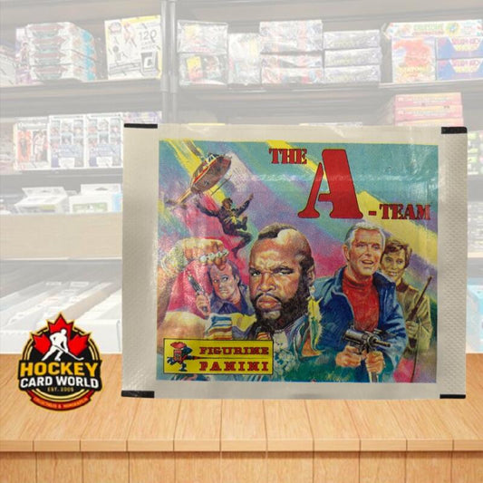 1983 Panini The A-Team Vintage Album Sticker Wax Pack - Printed in Italy Image 1