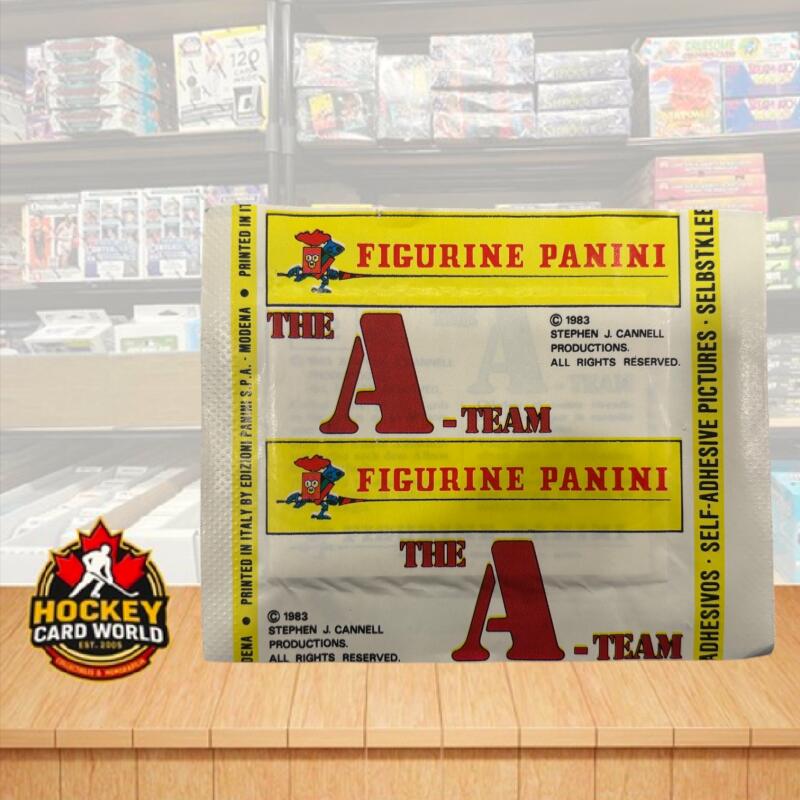 1983 Panini The A-Team Vintage Album Sticker Wax Pack - Printed in Italy Image 2