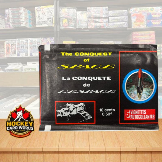 1980 Prodifu Conquest of Space Vintage Album Sticker Wax Pack - Printed in Italy Image 1