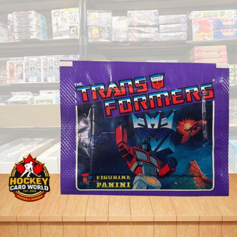 1986 Panini Transformers Vintage Album Sticker Wax Pack - Printed in Italy Image 1