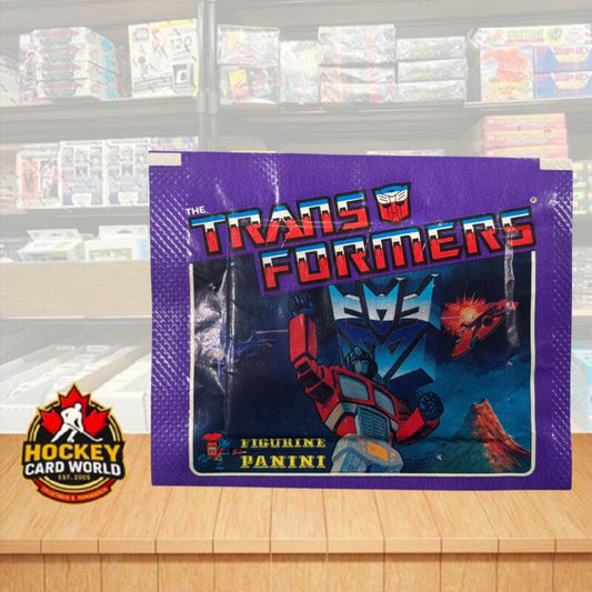 1986 Panini Transformers Vintage Album Sticker Wax Pack - Printed in Italy Image 1