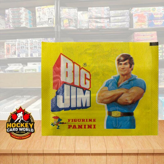 1977 Panini Big Jim Vintage Album Sticker Wax Pack - Printed in Italy Image 1