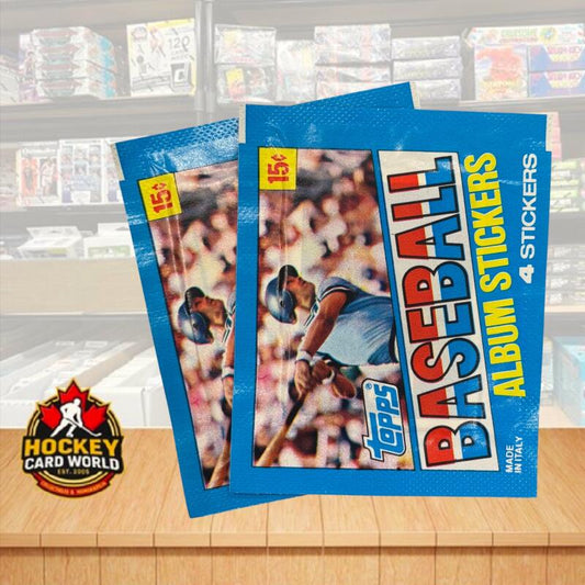 1981 Topps Baseball Factory Yearbook Stickers Wax Pack *Lot of 2 Image 1