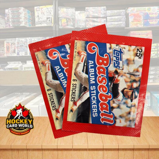 1983 Topps Baseball Factory Yearbook Stickers Wax Pack *Lot of 2 Image 1