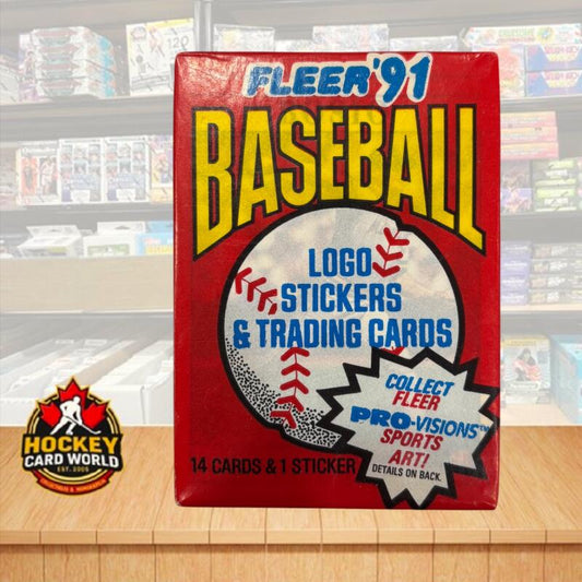 1991 Fleer Major League Baseball Hobby Sealed Pack - 14 Cards Per Pack Image 1
