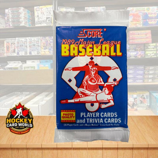 1989 Score Major League Baseball Hobby Sealed Pack - 16 Cards Per Pack Image 1