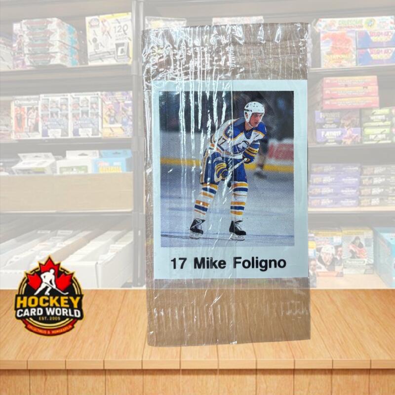 1988-89 Frito-Lay Stickers Sealed Wrapper Hockey Sticker Mike Foligno 17 Image 1