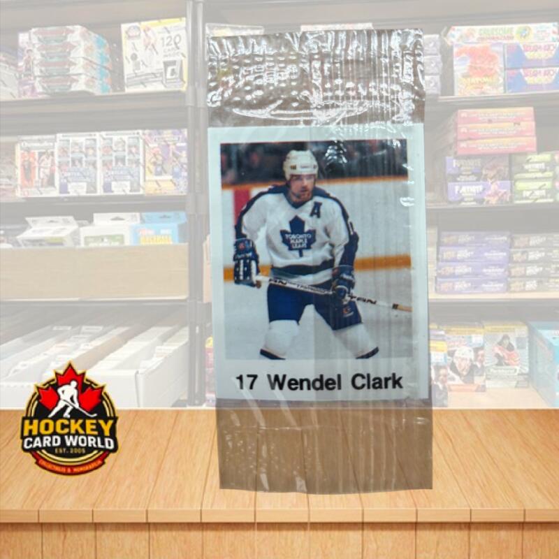 1988-89 Frito-Lay Stickers Sealed Wrapper Hockey Sticker Wendel Clark 17 Image 1