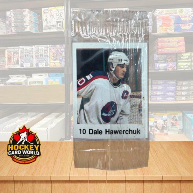 1988-89 Frito-Lay Stickers Sealed Wrapper Hockey Sticker Dale Hawerchuk 10 Image 1