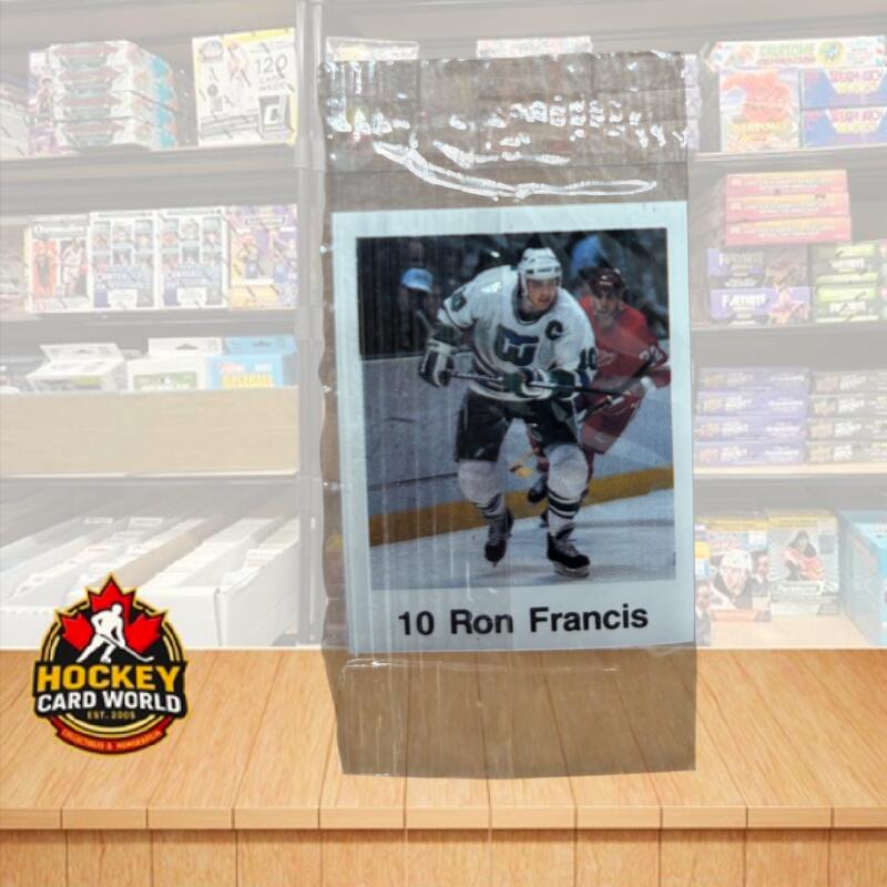 1988-89 Frito-Lay Stickers Sealed Wrapper Hockey Sticker Ron Francis 10 Image 1