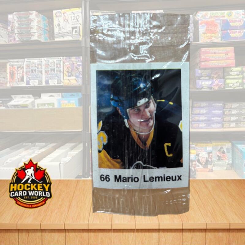 1988-89 Frito-Lay Stickers Sealed Wrapper Hockey Sticker Mario Lemieux 66 Image 1