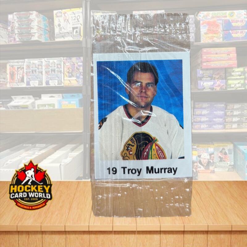1988-89 Frito-Lay Stickers Sealed Wrapper Hockey Sticker Troy Murray 19 Image 1