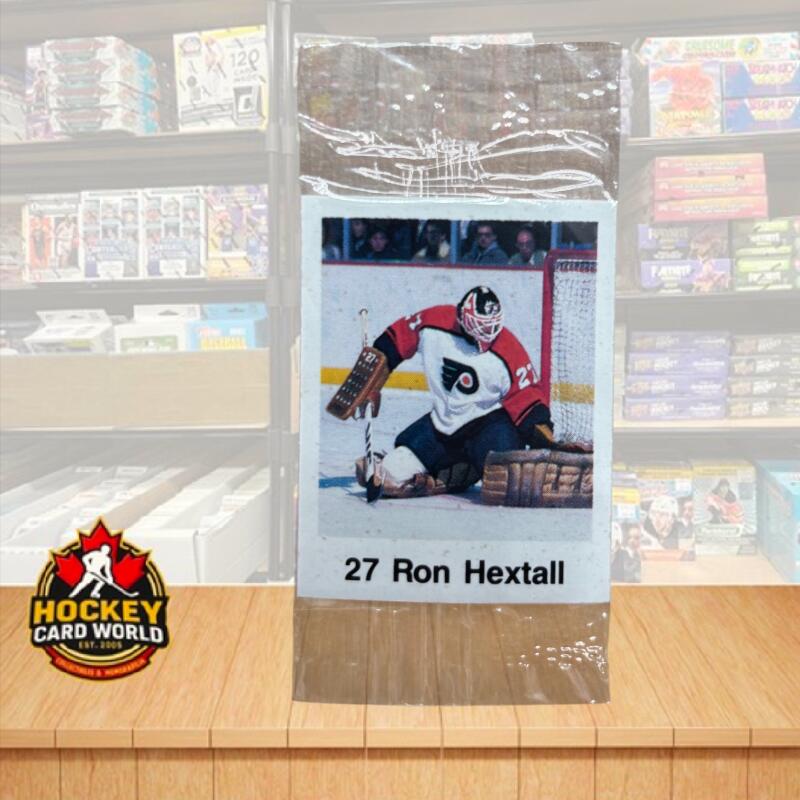 1988-89 Frito-Lay Stickers Sealed Wrapper Hockey Sticker Ron Hextall 27 Image 1